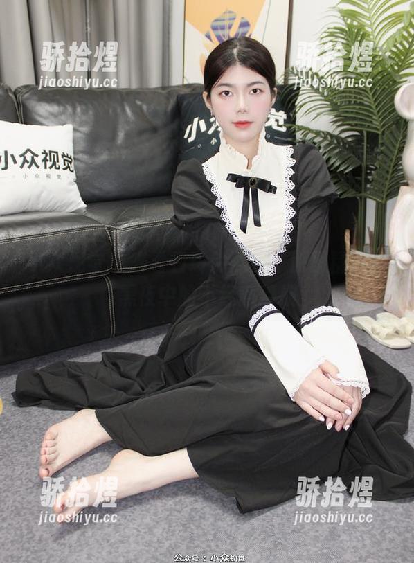 小众视觉 - 来看看玲玲黑色，原图精选，黑夜中的不经意撩拨